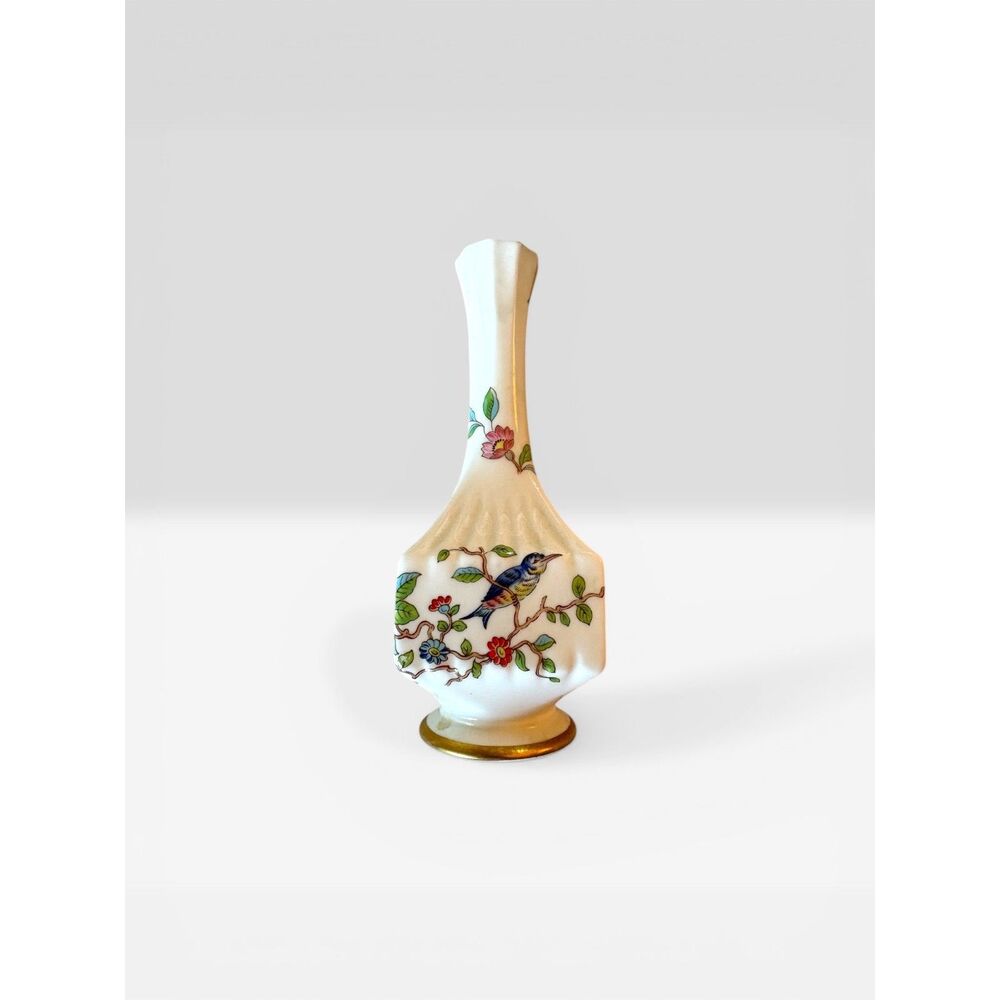 Aynsley Pembroke Floral Bone China Bud Vase England